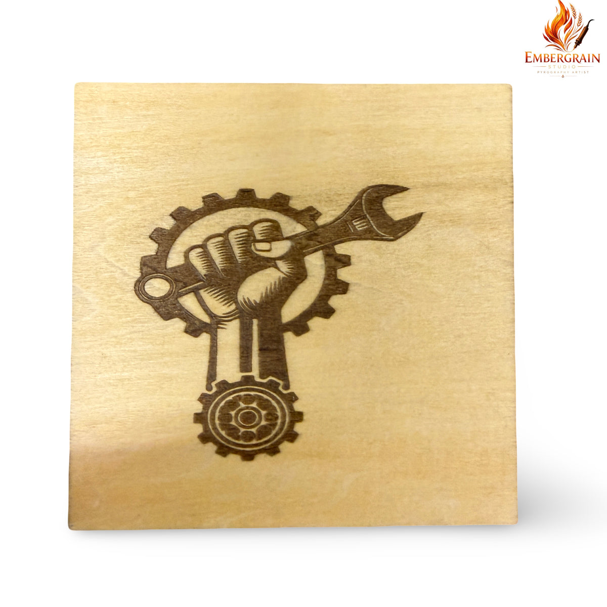 Laser-Burnt Drink Coasters
