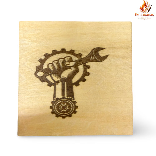 Laser-Burnt Drink Coasters
