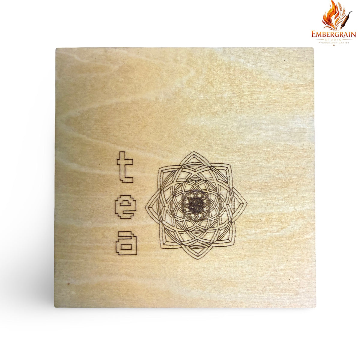 Laser-Burnt Drink Coasters